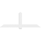 Ekena Millwork Eugene Architectural Grade PVC Gable Bracket, 84"W x 31 1/2"H x 2"D x 6"F, 9/12 Pitch GBP084X32X0206EUG00 - alternate 5